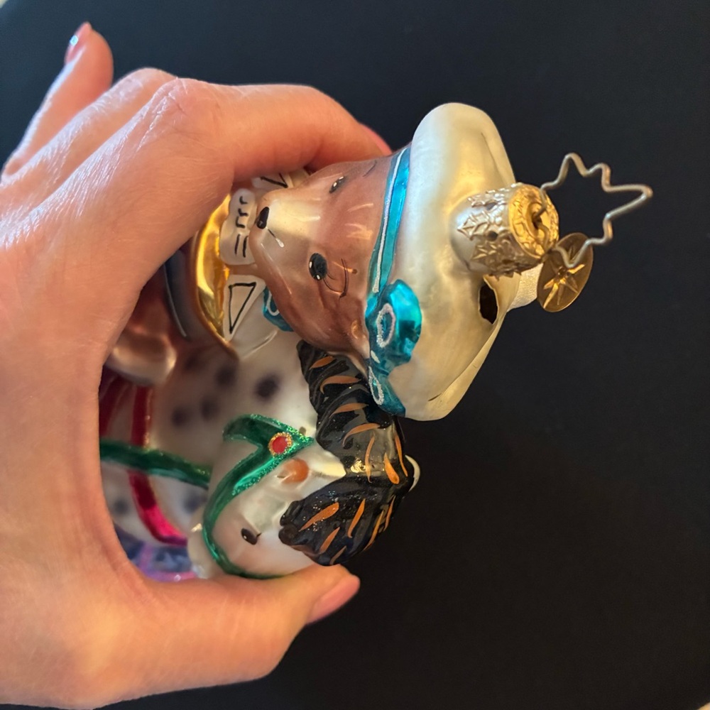 Radko Touring Teddy Horse Ornament - Picture 5 of 7